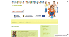 Desktop Screenshot of akademiaprzedszkolaka.org