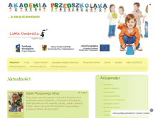 Tablet Screenshot of akademiaprzedszkolaka.org